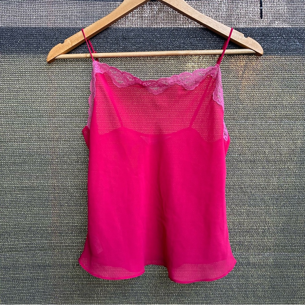 Lingerie pink sheer top size M